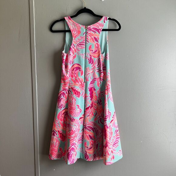 Lilly Pulitzer Birds In Paradise Pink Blue Tank Dress Resort Vacation - Small - Picture 4 of 5